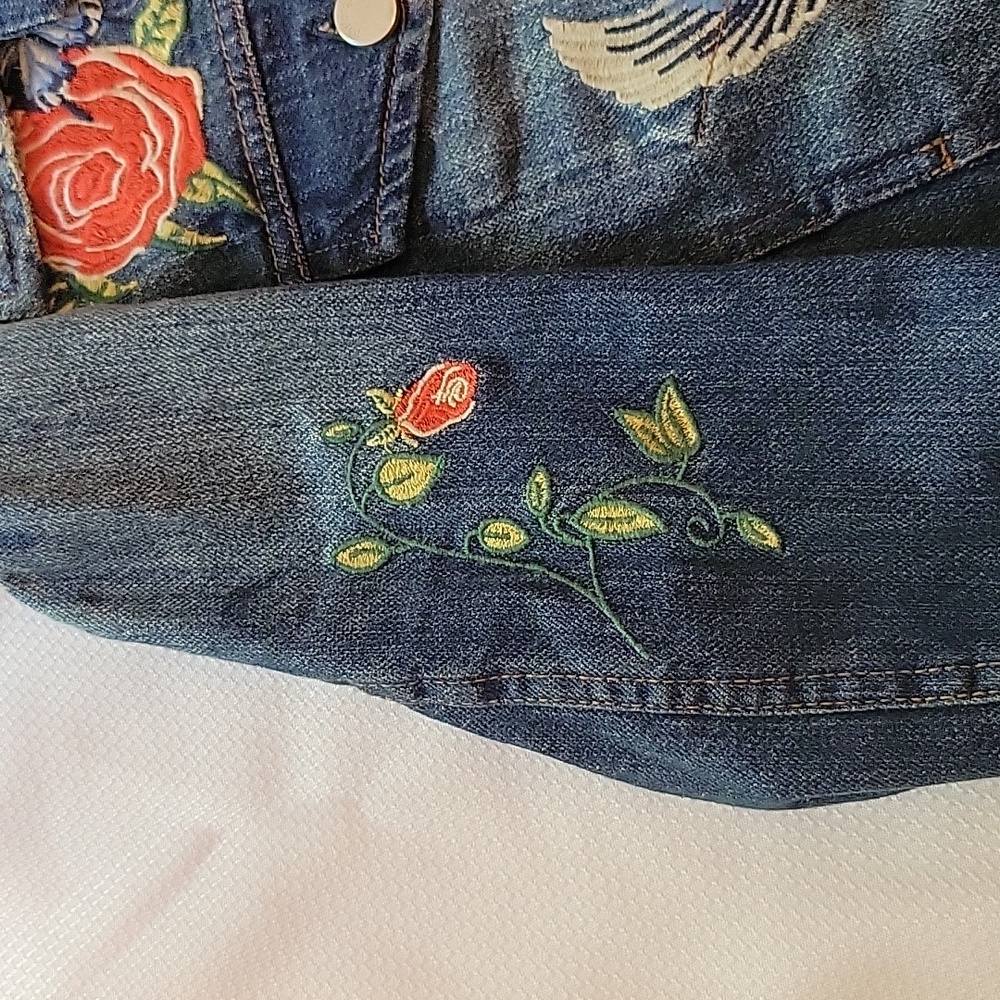 Embroidered Jean Jacket - Picture 8 of 11